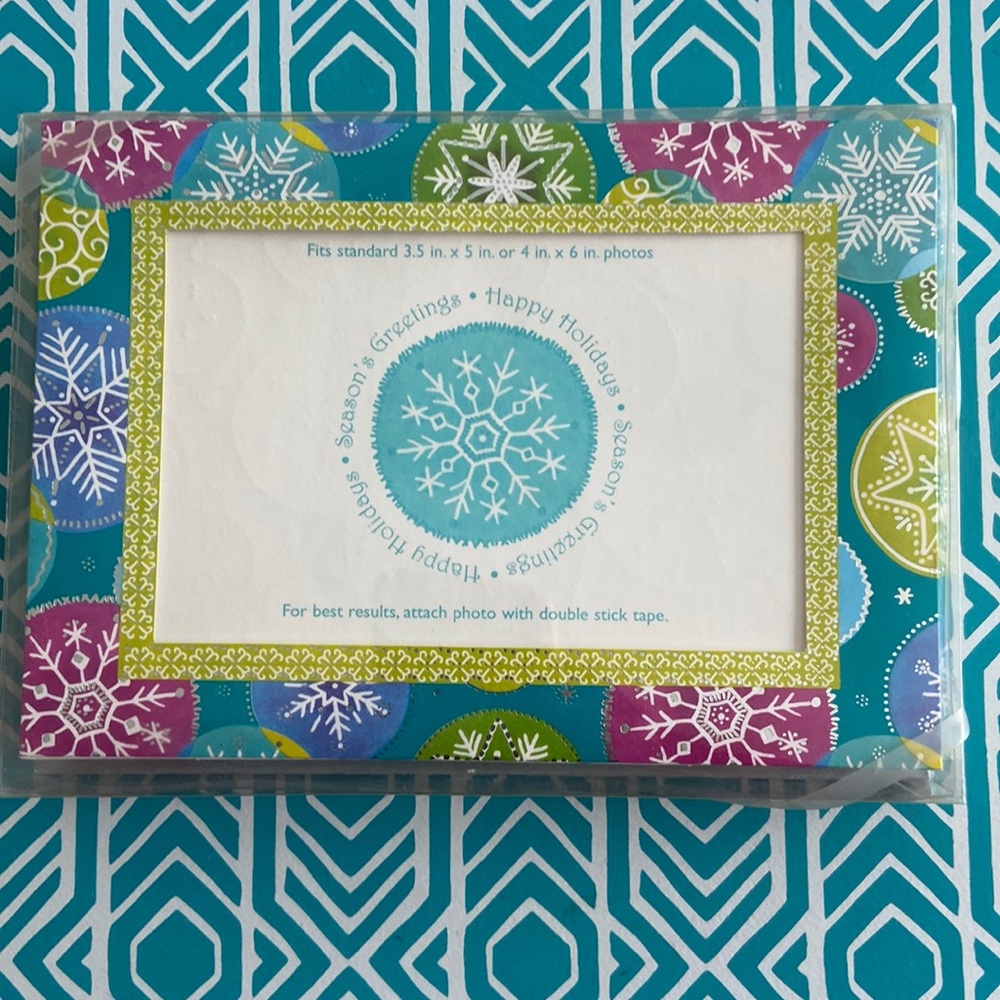 Ornament decorated Christmas personalized greeting cards.